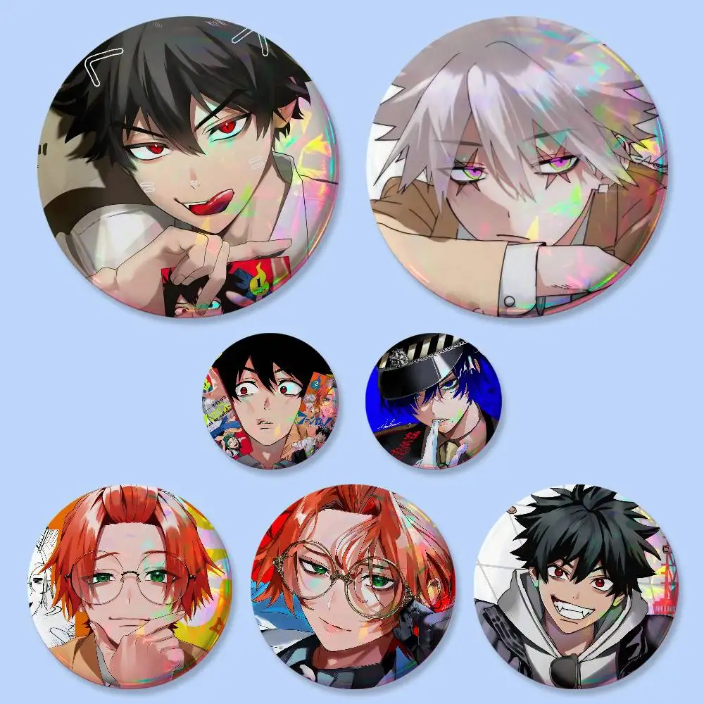 Manga Phantom Busters Badges Button Round Creative Pin Brooch Badge Bag Decor Accessories Fans Collect Friends Gifts