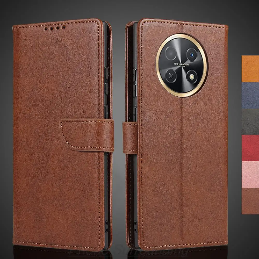 

Nova Y91 чехол-бумажник с откидной крышкой, кожаный чехол для Huawei Nova Y91, сумки для телефонов из искусственной кожи, защитная кобура Fundas Coque