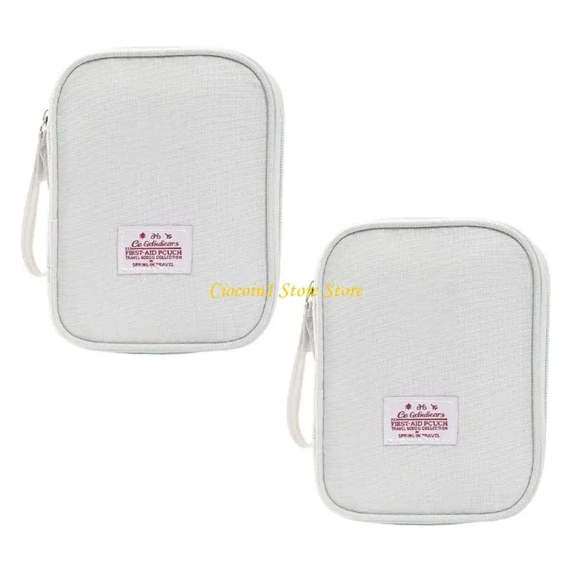 A3PC ความจุขนาดใหญ่ First Aid Storage กระเป๋ากันน้ำ Anti Fall Design สำหรับ Home Travel Hiking Camping การป้องกันความปลอดภัย