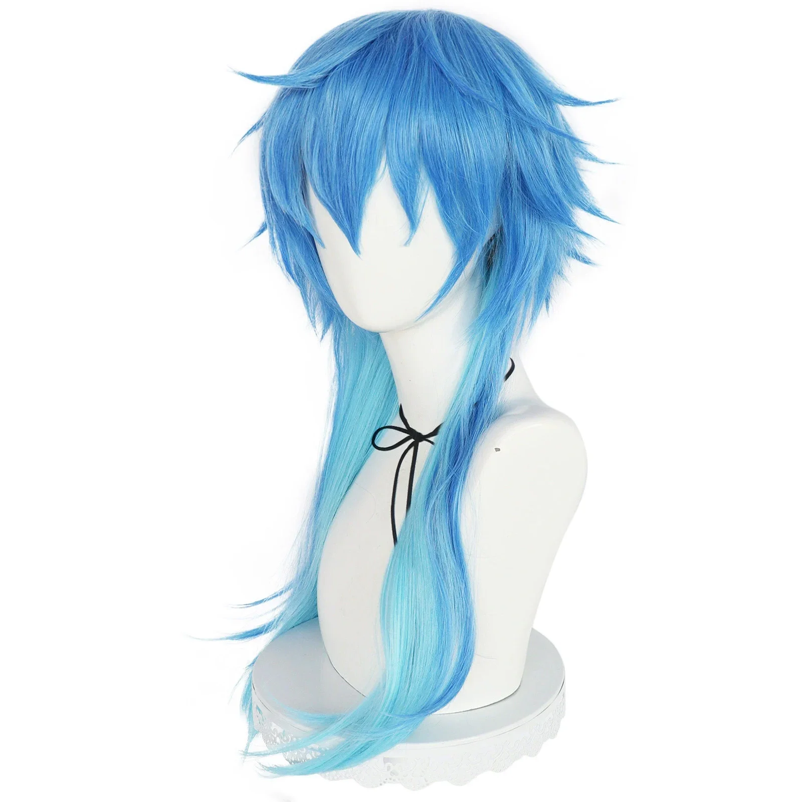 Blaue Perücke DJ Pon 3 Cosplay Perücke MLP Cosplay Farbverlauf Blau Hitzebeständige Kunsthaarperücke – Detail 3
