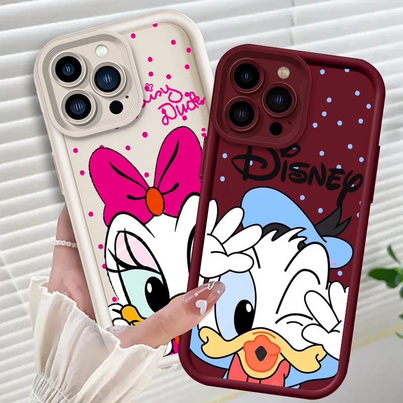 

Disney Donald Duck Art Cartoon Eye Ladder For Apple iPhone 15 14 13 12 11 XS XR X Pro Max Plus Soft Phone Case