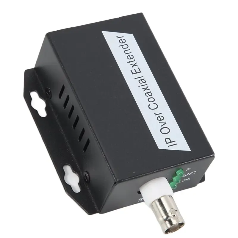 [NEW A09R!】 1Pcs Ethernet IP Extender Over Coax HD Network Kit Eoc Coaxial Cable Transmission Extender For Security CCTV Cameras