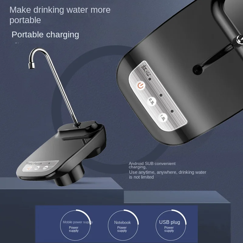 Waterfles Pomp Dispenser USB Opladen Automatische Drinkwaterpomp Draagbare Elektrische Waterdispenser Huishoudelijke Apparaten