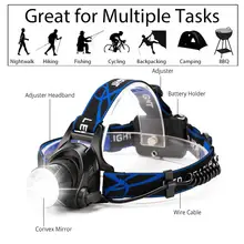 6000 Lumen LED Headlamp with Zoom for Outdoor Use #3