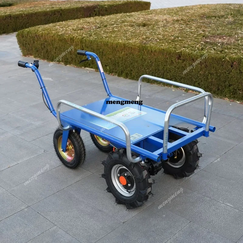 Electric Four-wheeled Iron Agricultural Climbing Transport Vehicle OEM Customizable for Home and Industrial Use