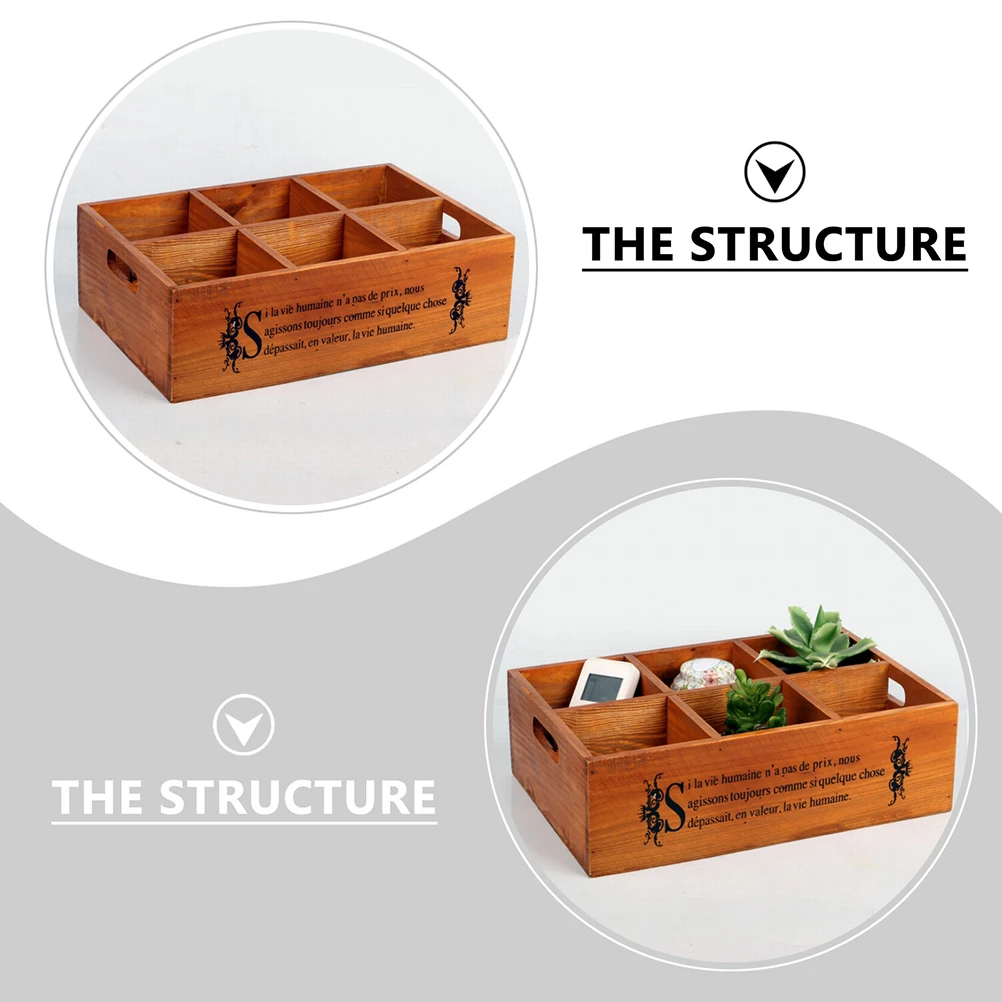 

Decorative Box Old Wooden Storage Jewelry Trays Rack Shop Window Display Crafts Vintage Large Capacity Smooth Sturdy