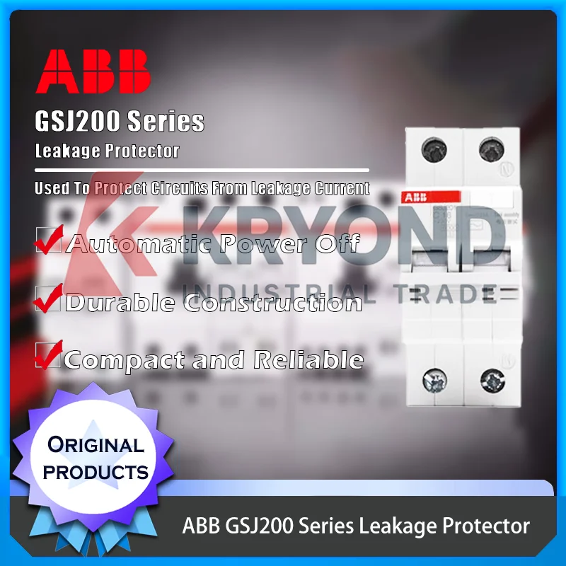 ABB GSJ200 Leakage Protector Provides Overload Short Circuit Protection Safe Electrical Operation Original Product