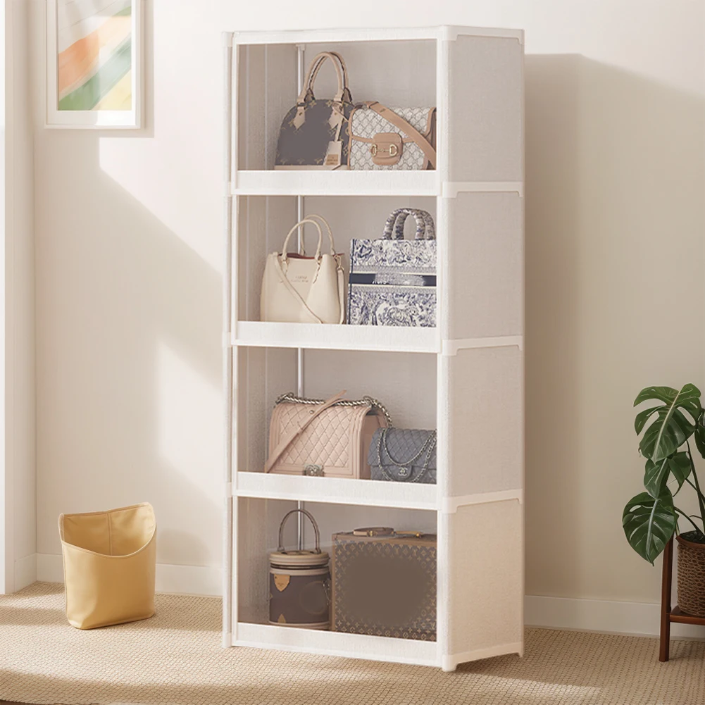 

Closet Organizer with Lid Clothes Storage Organizer Dustproof Clothes Organizer Multi-layer Storage Rack for Clothes