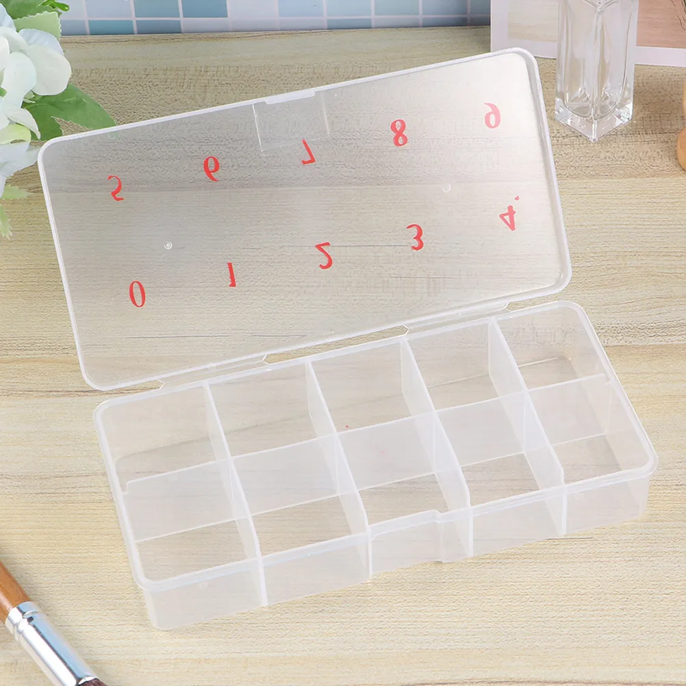 2Pcs Nail Art Storage Box Large Capacity Double Layer Manicure Organizer for False Nails Nail Jewelry Accessories Storage Case
