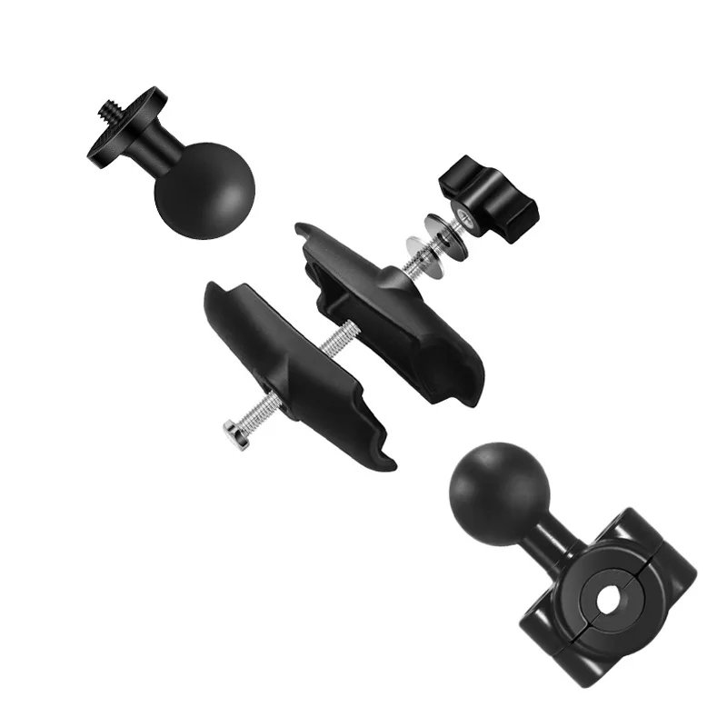 1 "الكرة رئيس دراجة نارية مرآة الرؤية الخلفية محول تركيب المشبك قاعدة حامل هاتف المحمول مع 1 بوصة 25 مللي متر قاعدة توسيع الكرة