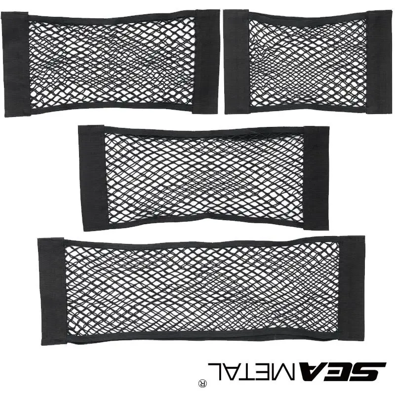 Bolsa de Armazenamento para Porta-Malas BLALION, Rede de Nylon, Organizador Traseiro para Carro, Suporte de Bagagem com Cordão Elástico