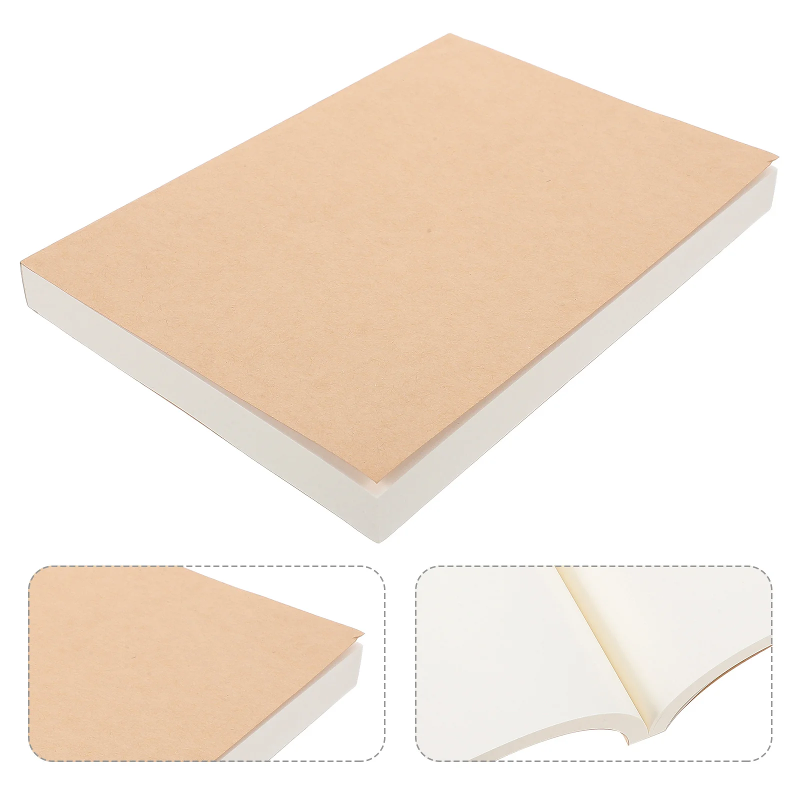 

Vintage Notebook 8.5X6In Thick Paper Plain Journal For Note Taking Diary College School Supplies Office Work Notepad