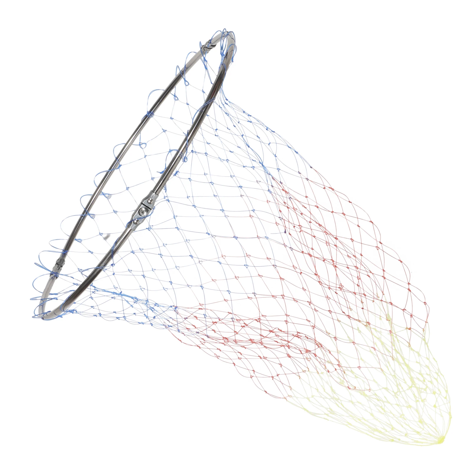 

Stainless Steel Mesh Head 40mm Diameter Foldable Fishing Net 8mm Connection Deep Net Pocket Portable Fish Catching Supplies