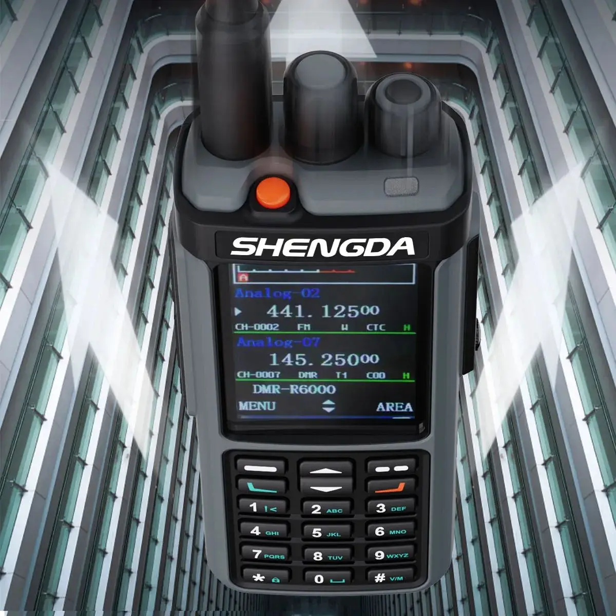 SD-DP4801E 10Wトランシーバー DMR暗号化 マルチバンド ハンディ無線機 FMラジオ VOX CTCSS/DCDS スキャン＆モニター LCDディスプレイ