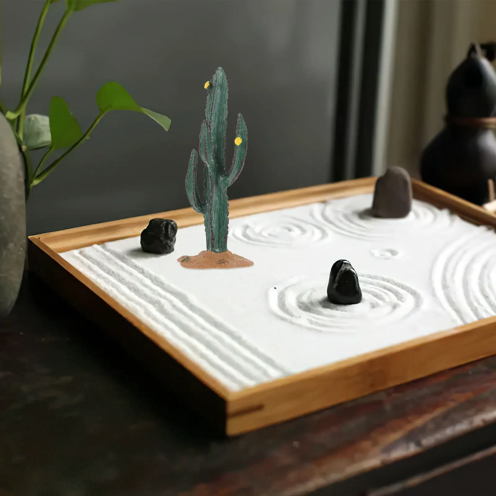 1Set Premium Faux Cactus Set for Micro Landscape Sand Table Garden Decor Desktop Office Living Room Bathroom Kitchen Indoor