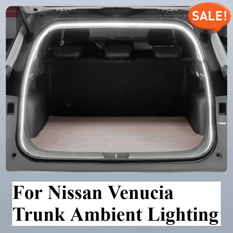 

Свет багажника, окружающее освещение, освещение задней двери, светодиодные лампы приветствия автомобиля, полоски, установка без повреждений для Nissan Venucia ‌