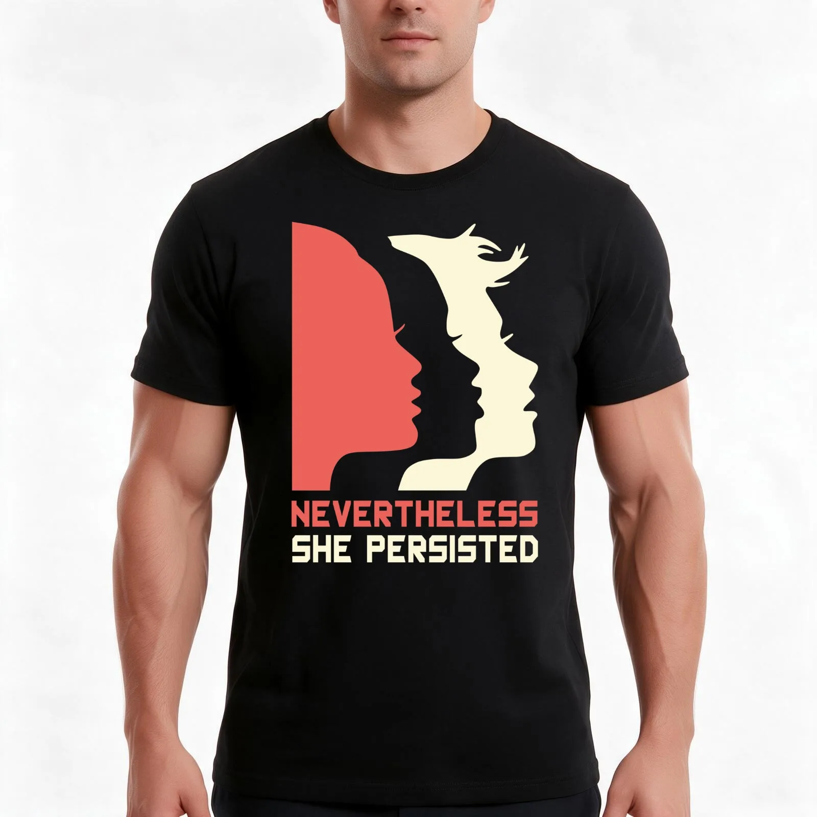 Official Nevertheless She Persisted Tee T-Shirt Summer Casual Cotton Tee Oversized Streetwear Tops Vintage Graphic Print