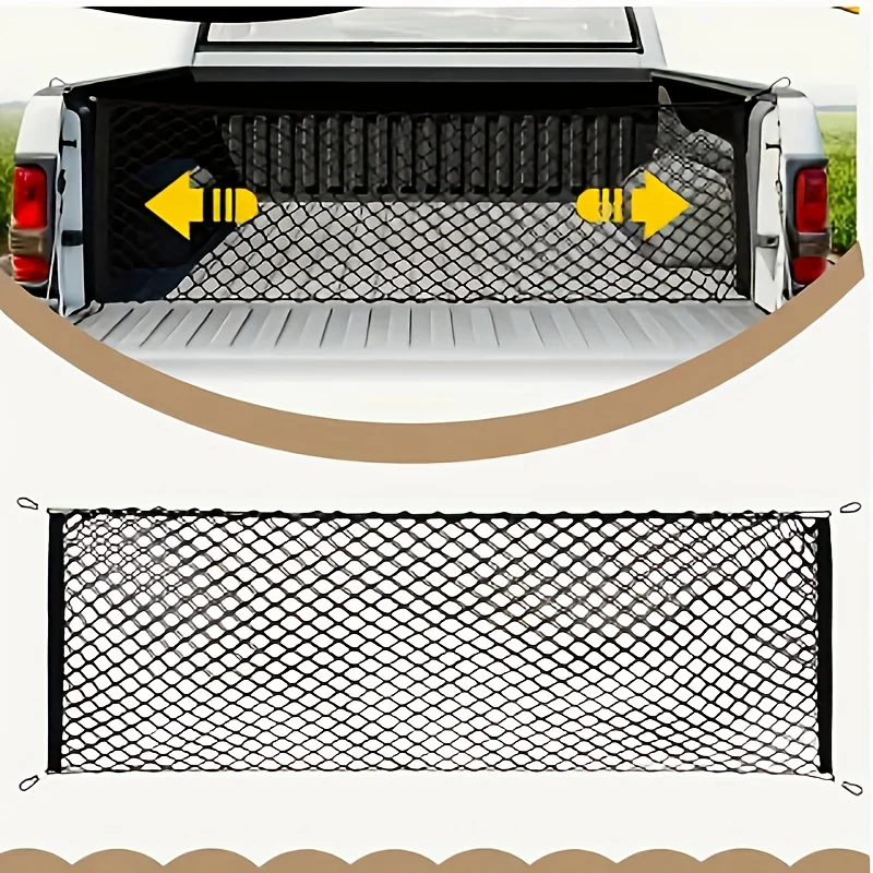 Red de Almacenamiento Ajustable y Extensible para Maletero de Coche, Red Organizadora para Maletero de Coche Tamaño: 90CM * 40CM