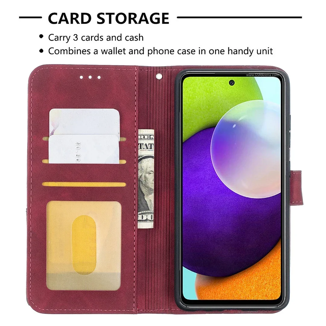 Wallet Card Magnetic Flip Leather Case For Samsung Galaxy A06 A14 A15 A16 A35 A52 A53 A54 A55 S24 S23 Plus S22 S21 Ultra S20 FE