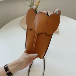 Mini bolso cruzado para mujer, bandolera pequeña de dibujos animados, elefante creativo, Verano