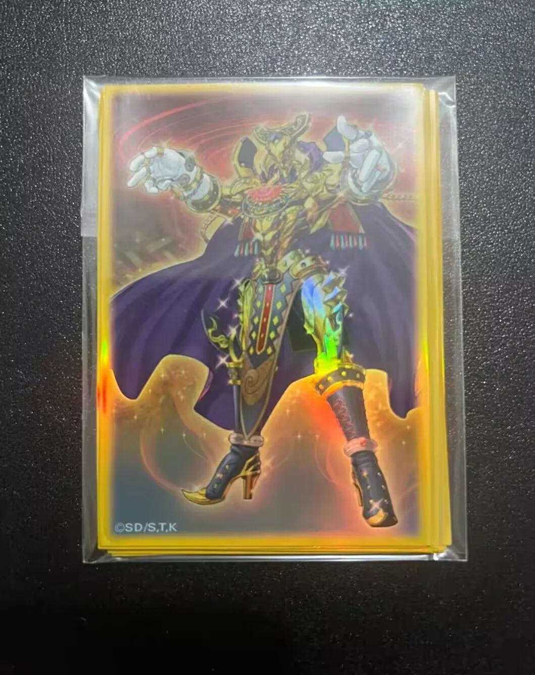 10 Uds Yugioh KONAMI Duel Monsters Yudt Eldlich el Señor de Oro colección oficial funda protectora de tarjeta sellada fundas de duelista