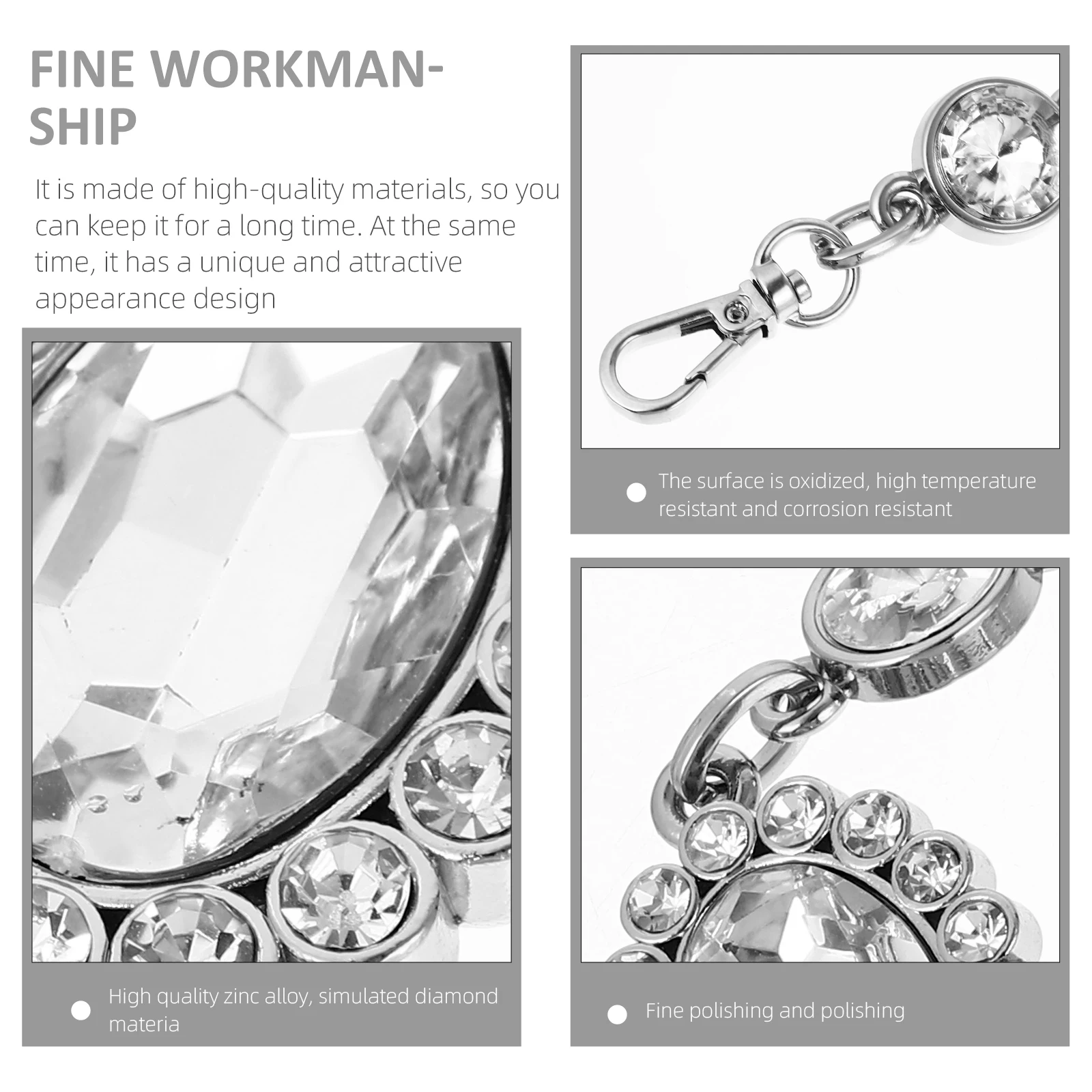 Corrente de Bolsa de Strass Artificial de Alta Qualidade, Resistente, Alça de Substituição DIY para Bolsas de Mão, Corrente de Ombro, Acessórios para Bolsas