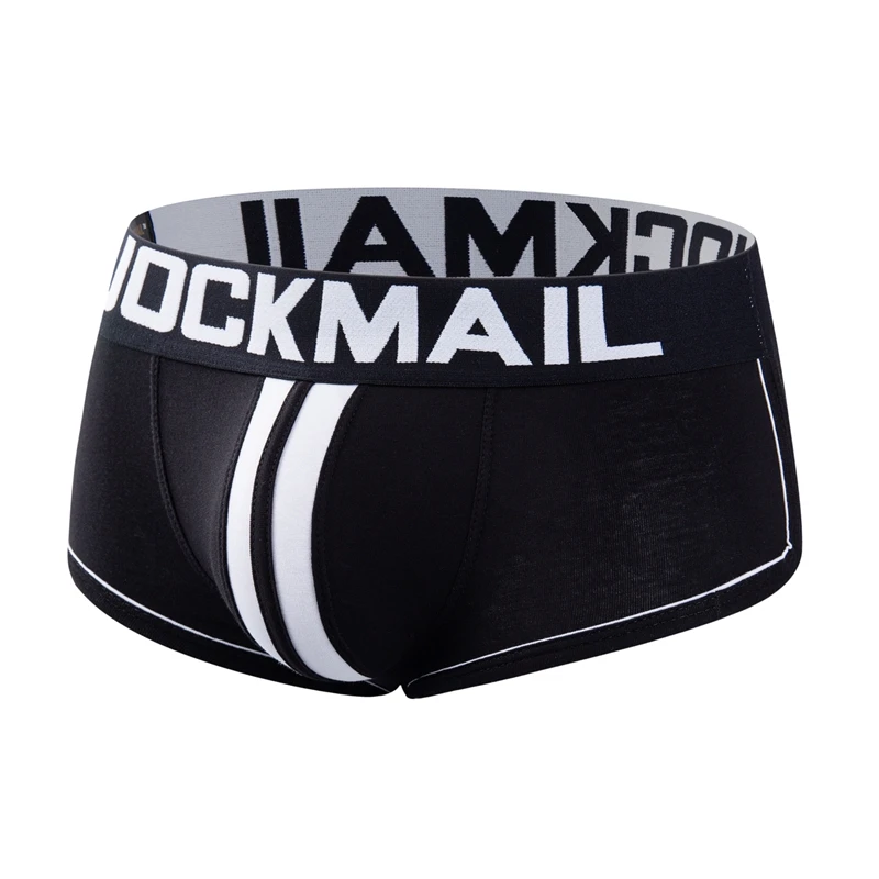 Jockmail Sexy Men Underwear Boxers Jockstrap Bare Buttocks Panties Penis Male Panties Shorts Bulging Bag Soft Gay Underwear