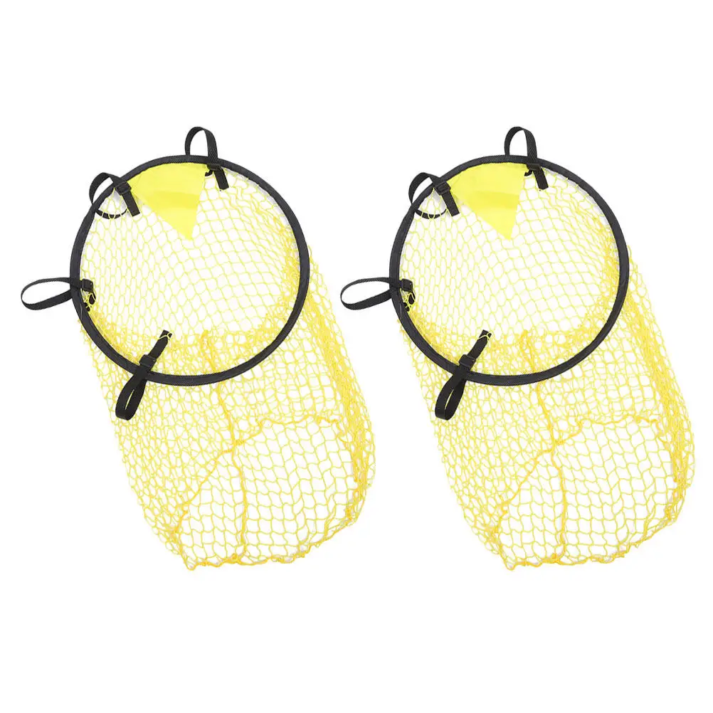 

2pcs Football Goal Net Portable Sturdy Nylon Target Net For Youth Soccer Practice Small Sports Kicking Nets Training Backyard