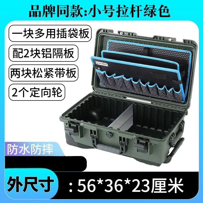 Multifunctional Portable Hardware Storage Toolbox with Baffle Compartment Industrial Grade Tie Rod Bag