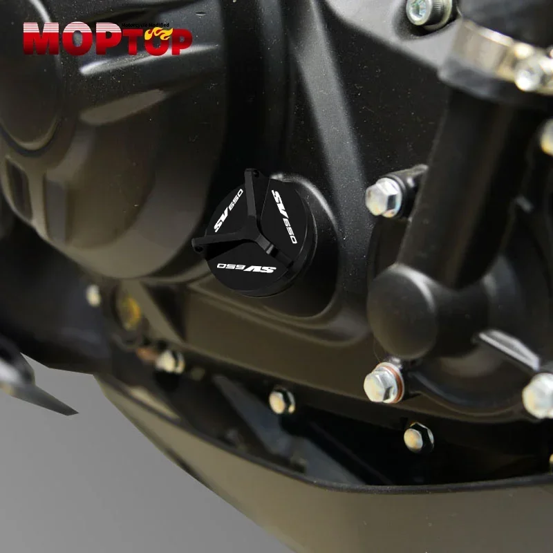 Engine Oil Filter Cap Drain Plug Bolt Screw Cover Motorcycle Accessories Oil Filler Cap For SV650 SV650S SV650A SV650X SV 650