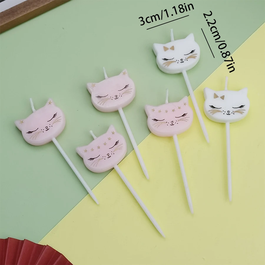 Cute Cat Children\'s Party Creative Happy Birthday Candle Party Baking Cake Decoration Girl Celebration Candle