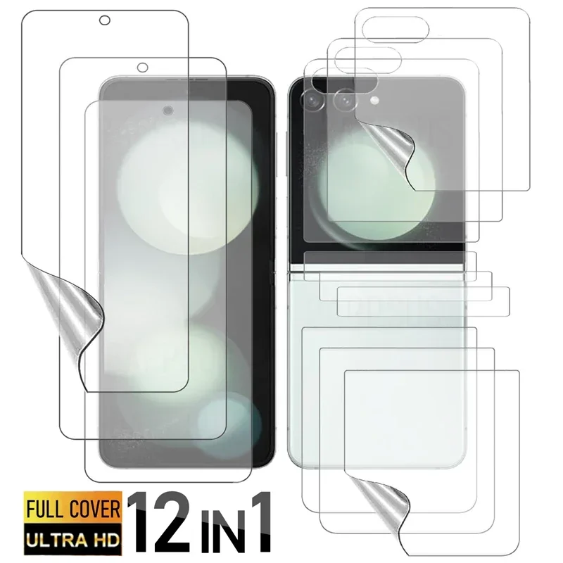 

Flip7 Flip5 Hydrogel Film For Samsung Galaxy Z Flip 7 6 5 Hinge Protective Soft Anti-scratch Screen Protector For ZFlip7 ZFlip6