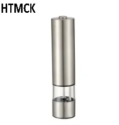 Battery‑Operated Stainless Steel Salt And Pepper Grinder Set With LED Light Household Kitchen Spice Grinding Tool