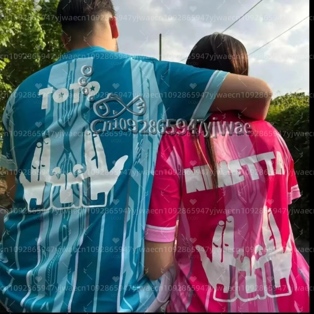 Camiseta JUL Maillot TOTO Et Ninetta para hombre y mujer, camisetas con estampado de cultura rap a la moda, camiseta transpirable para entrenamiento de fútbol para hombre