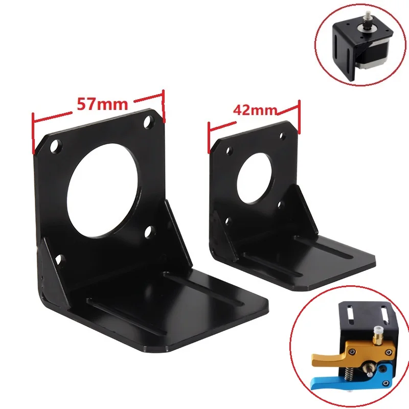 MEGA 4 3 2 1PC/lot Stepper Motor NEMA 17 Mounting Bracket L Motor Bracket Mount Fixed Support Shelf 3D Printer Part 42mm