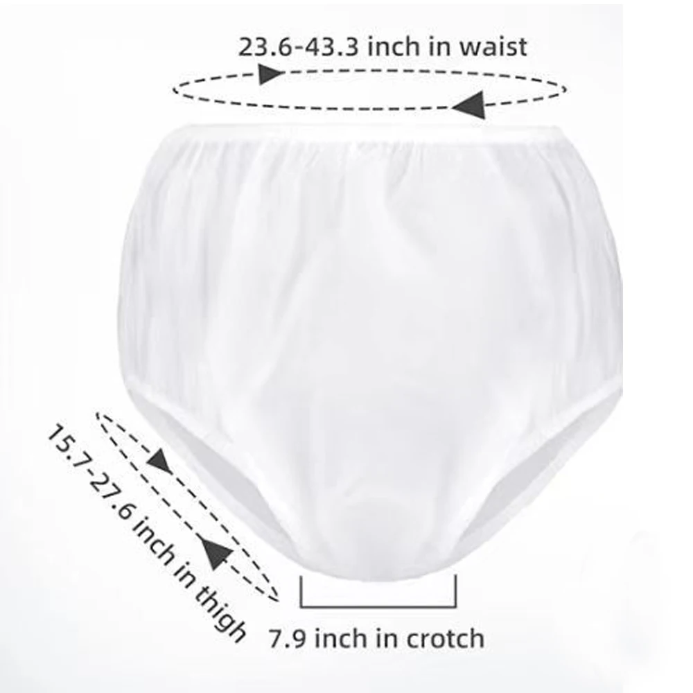 Incontinence Shorts Underwear for Elderly Reusable Adult Diaper Cover ABDL Diaper Men And Women Washable Plastic Adult Diapers