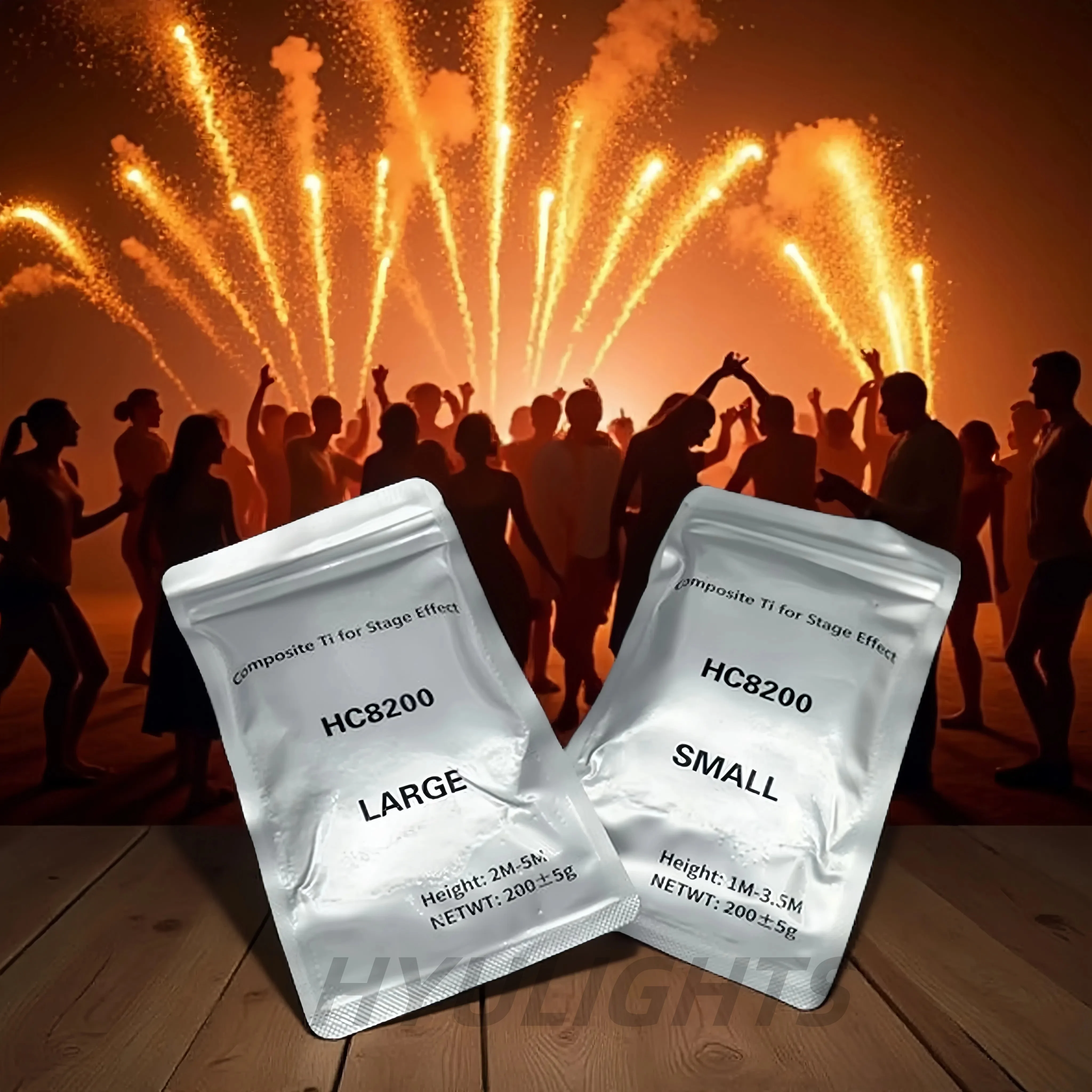 1-20 Bags Fireworks Ti Powder 200g For Cold Pyrotechnics Machine Spark Sparkler Metal Titanium Powder Fireworks Materials