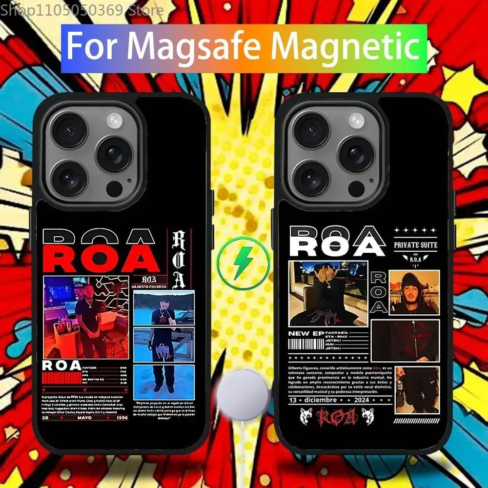 

Rapper Roa Phone Case For iPhone 17,16,15,14,13,12,11,Pro,Max,Plus,Mini,SE4,E Magnetic Magsafe Wireless Charging
