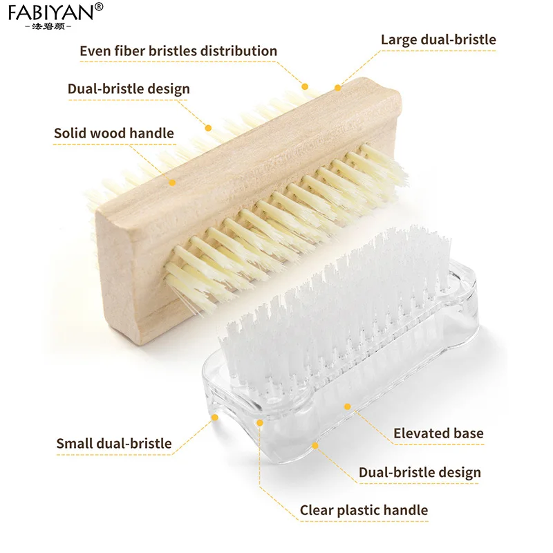 양면 네일 청소 브러시 ​​네일 먼지 글리터 파우더 큐티클 제거 네일 브러쉬 매니큐어 네일 폴리싱 헤드 클린 브러쉬