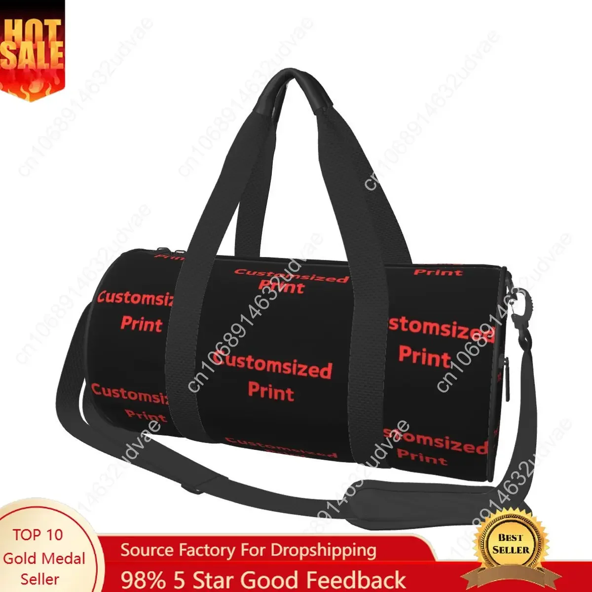 YOUR image Gym Bag Desing Cool Outdoor Sports Bags with Shoes Training Printed Handbag Vintage Fitness Bag For Couple