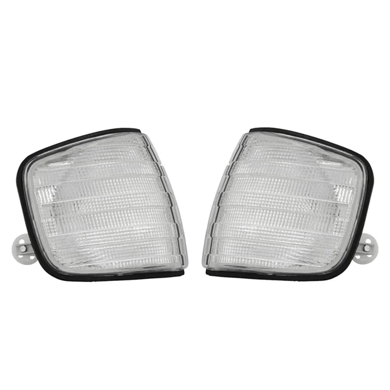 

For Mercedes Benz S-Class W126 1981-1991 1Pair Turn Signal Corner Light Shell Side Parking Lamp-Boom