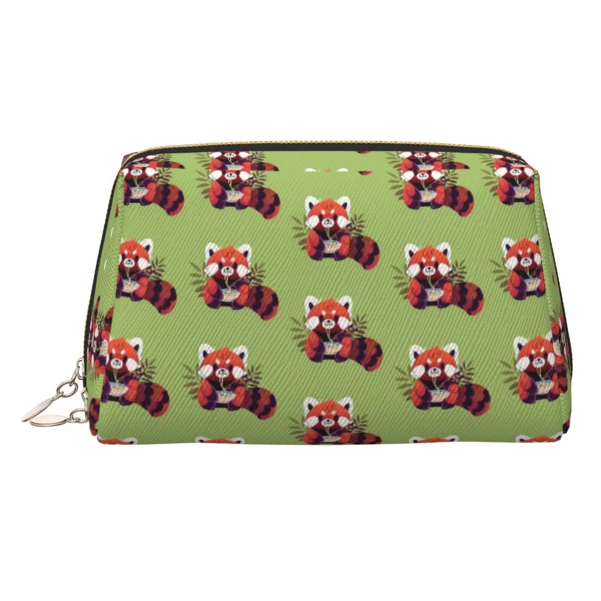Red Panda Eating Ramen Women Cosmetic Bags Travel Makeup Organizer Pouch Toiletry Storage Dopp Kit Case