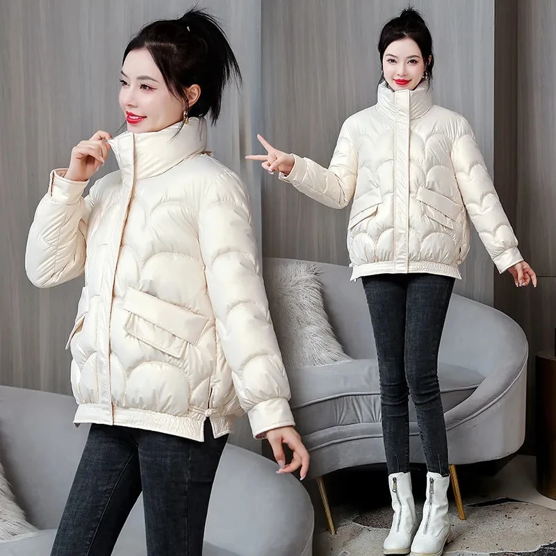 Winter Jacket Womens Down Cotton Coat Padded Puffer Parkas 2024 New Warm Cotton-Padded Coats Snow Wear Outwear Cotton Clothing