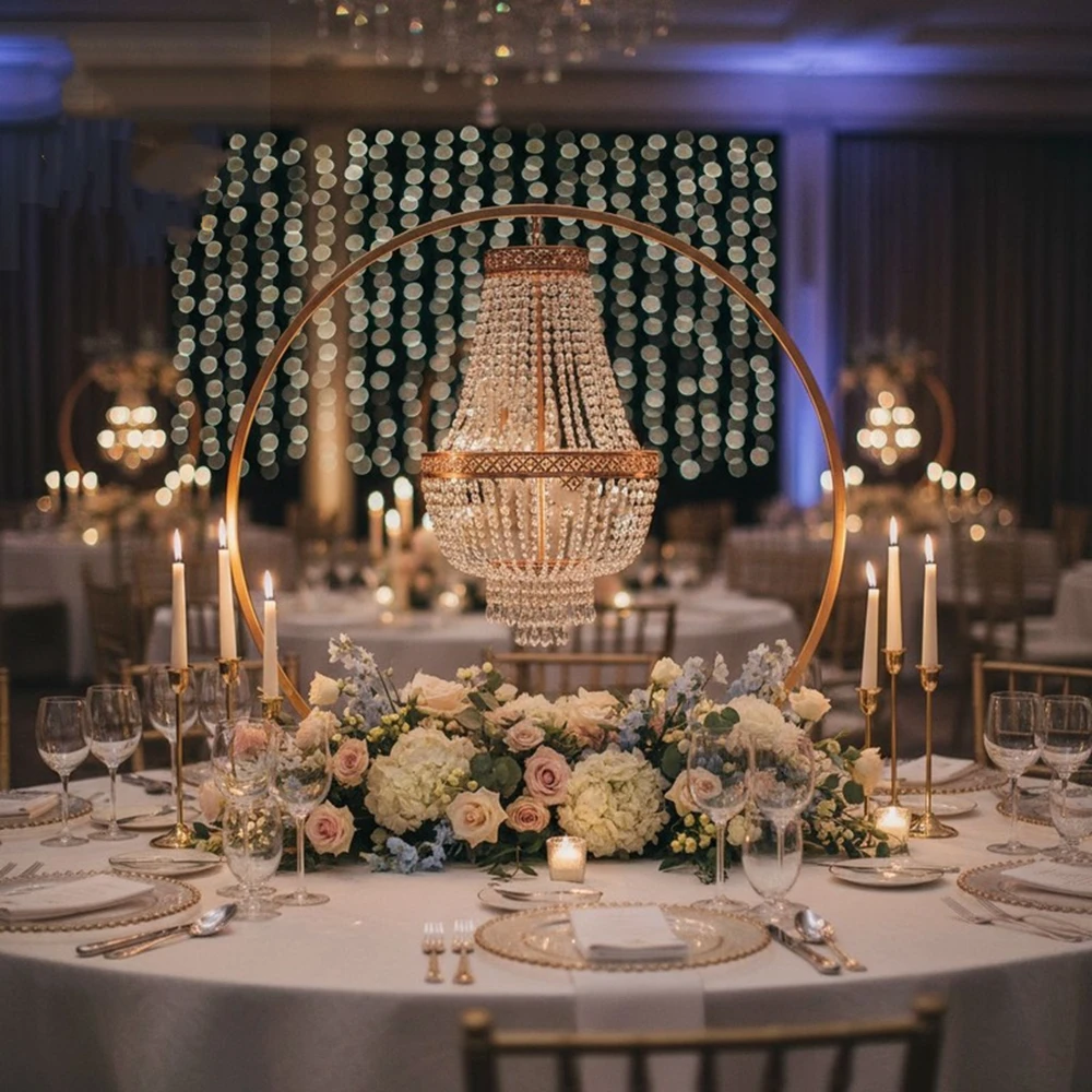 80-120cm 4-10pcsMetal Flower Vase Stand Wedding Decoration Table Centerpieces Flower Rack Riser Floral Display Pedestal Metal Fl