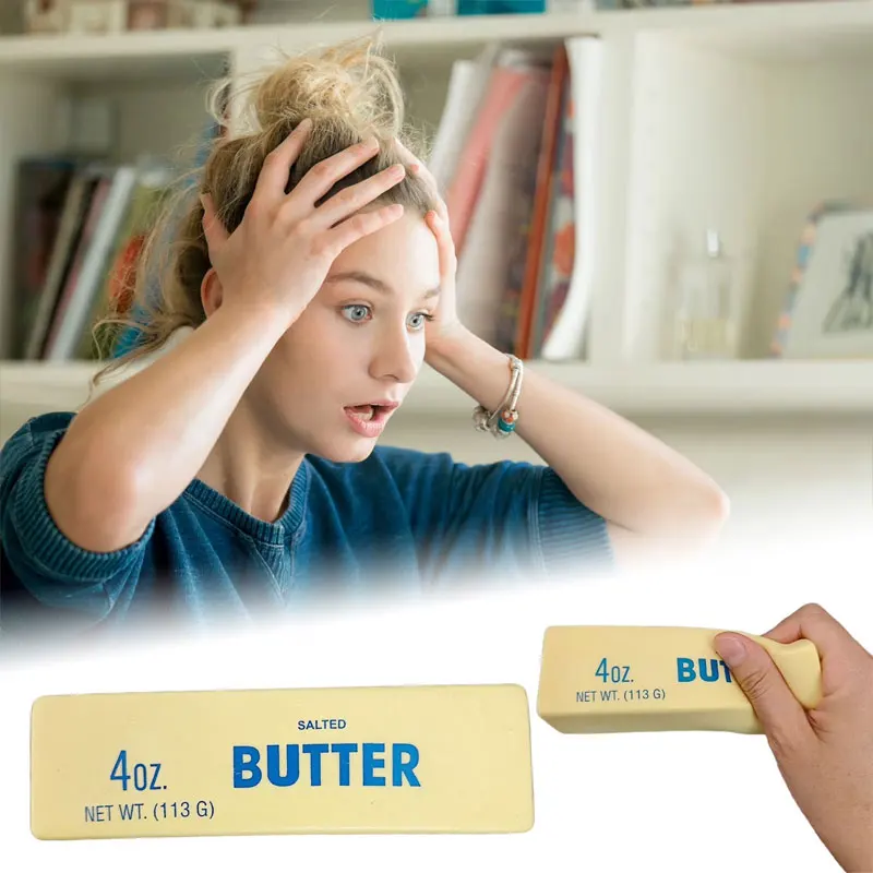 Bastone di burro Giocattolo da spremere Squishy Rimbalzo lento Schiuma di mattoni Anti ansia Giocattoli antistress Rilascio antistress Rilassamento della mano Giocattolo regalo