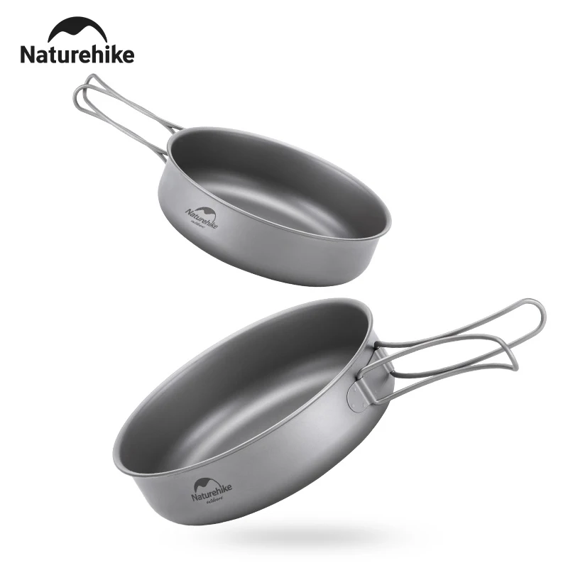 

Naturehike Picnic Frying Pan Camping Tableware Titanium Cookware Outdoor Hiking Trekking Portable Extra Light Frying Pan