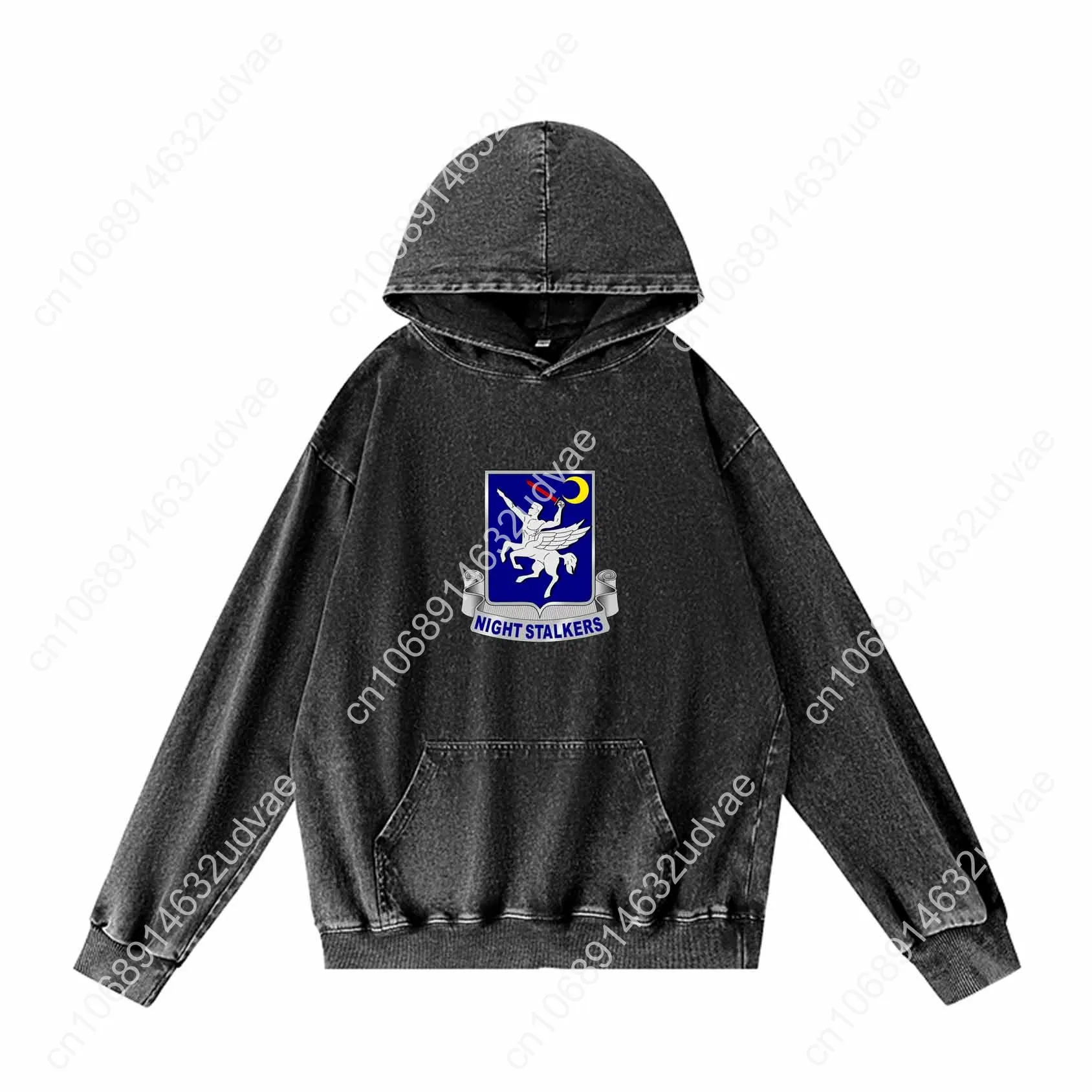 160e SOAR Nightstalkers Patch DUI Hoodies Retro Sweatshirt met capuchon Man Vrouw Tiener Pullover Sweatshirt met op maat gemaakte tops