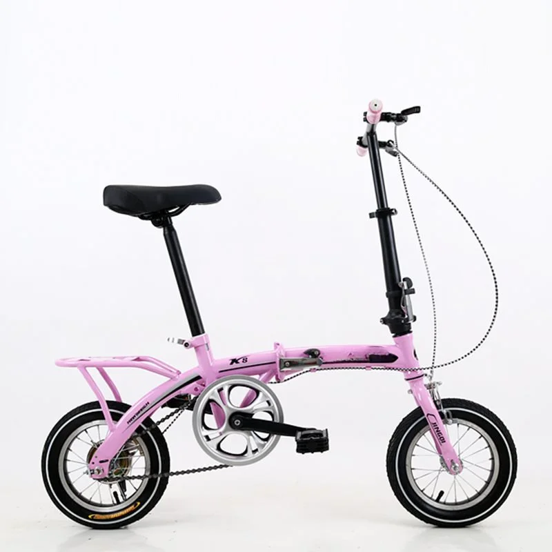 Mini Folding 16/12 Inch Adult, Student Bike, Ultra Light Portable, Single Speed Small Bike