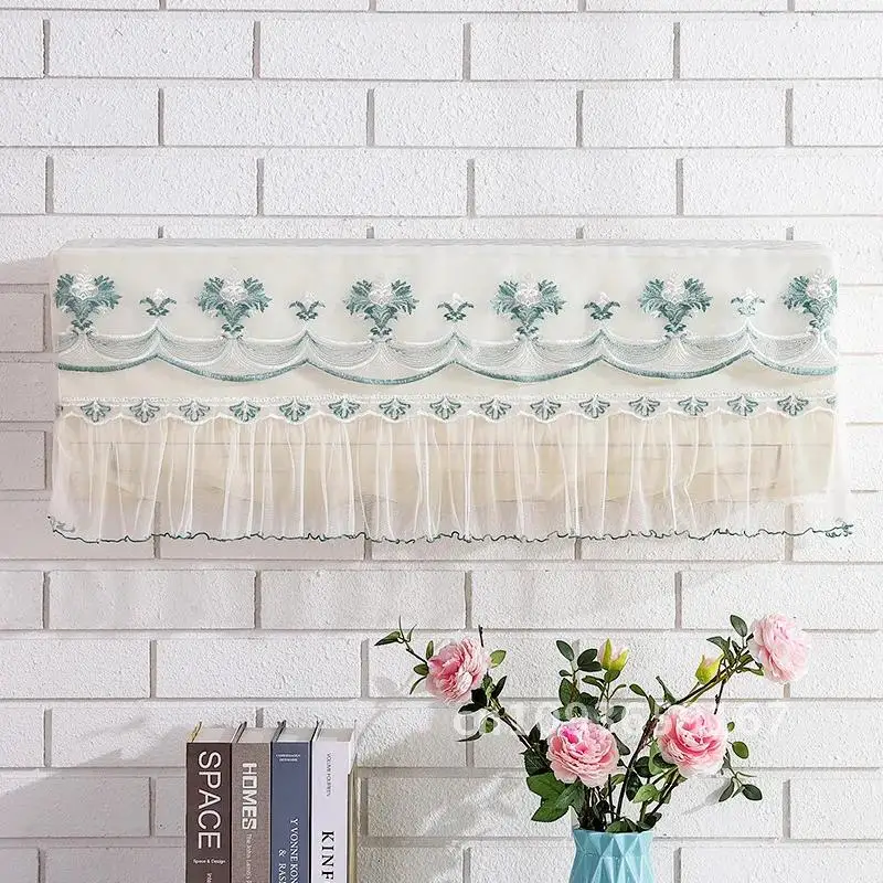 

Lace Dust Conditioner Cover Washable Household Air Cover Bedroom Air Conditioner Hanging Airconditioner Piece Home for Cover 1