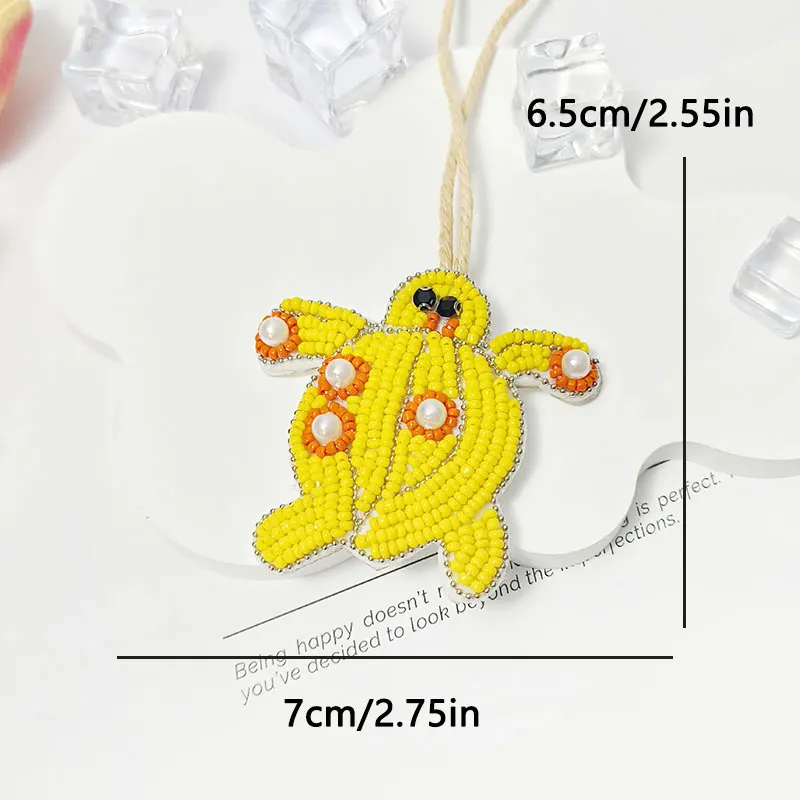 Starfish Shell Beaded Patch Sequin Rhinestones Turtle Fruit Pearls Tassels DIY for Embellishing Bag Clothing Lanyard Bag Charm